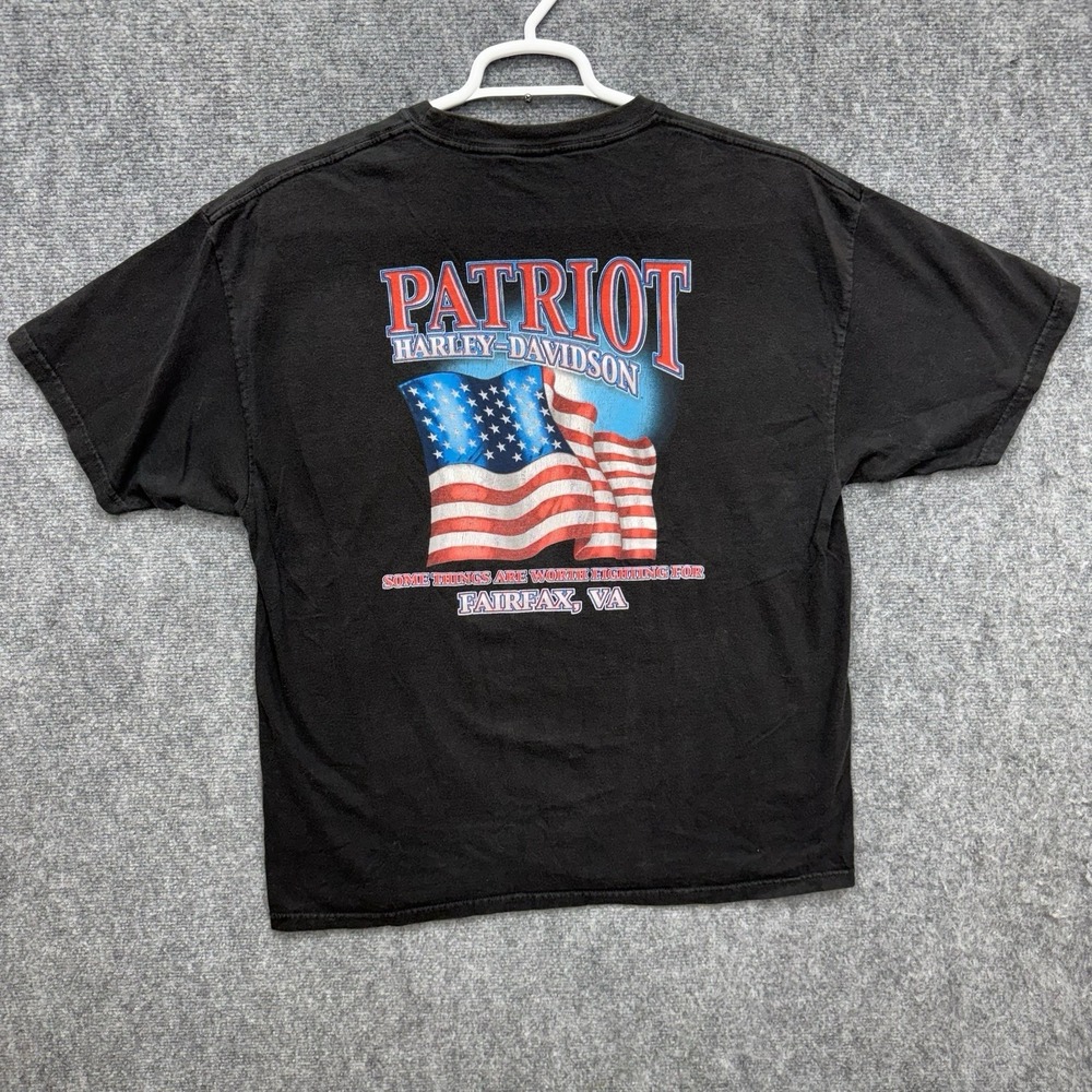 Harley Davidson Patriot Fairfax VA shirt T-shirt men's size XL